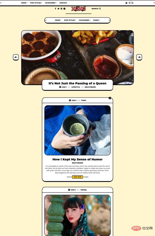 响应式博客杂志资讯HTML5模板
