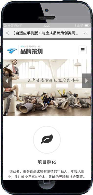 (自适应手机版)响应式品牌策划类网站织梦模板-源码分享网