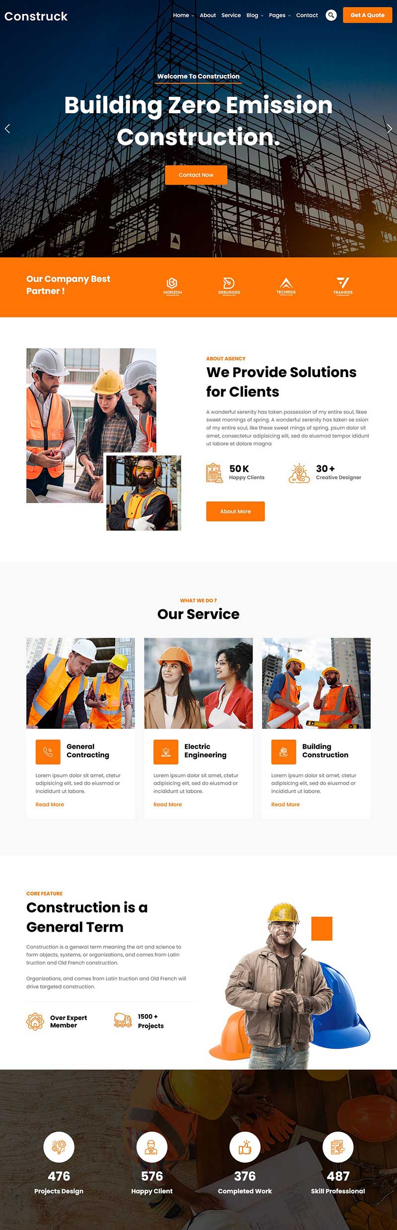 环保建筑与施工服务响应式前端静态html网站模板-源码分享网