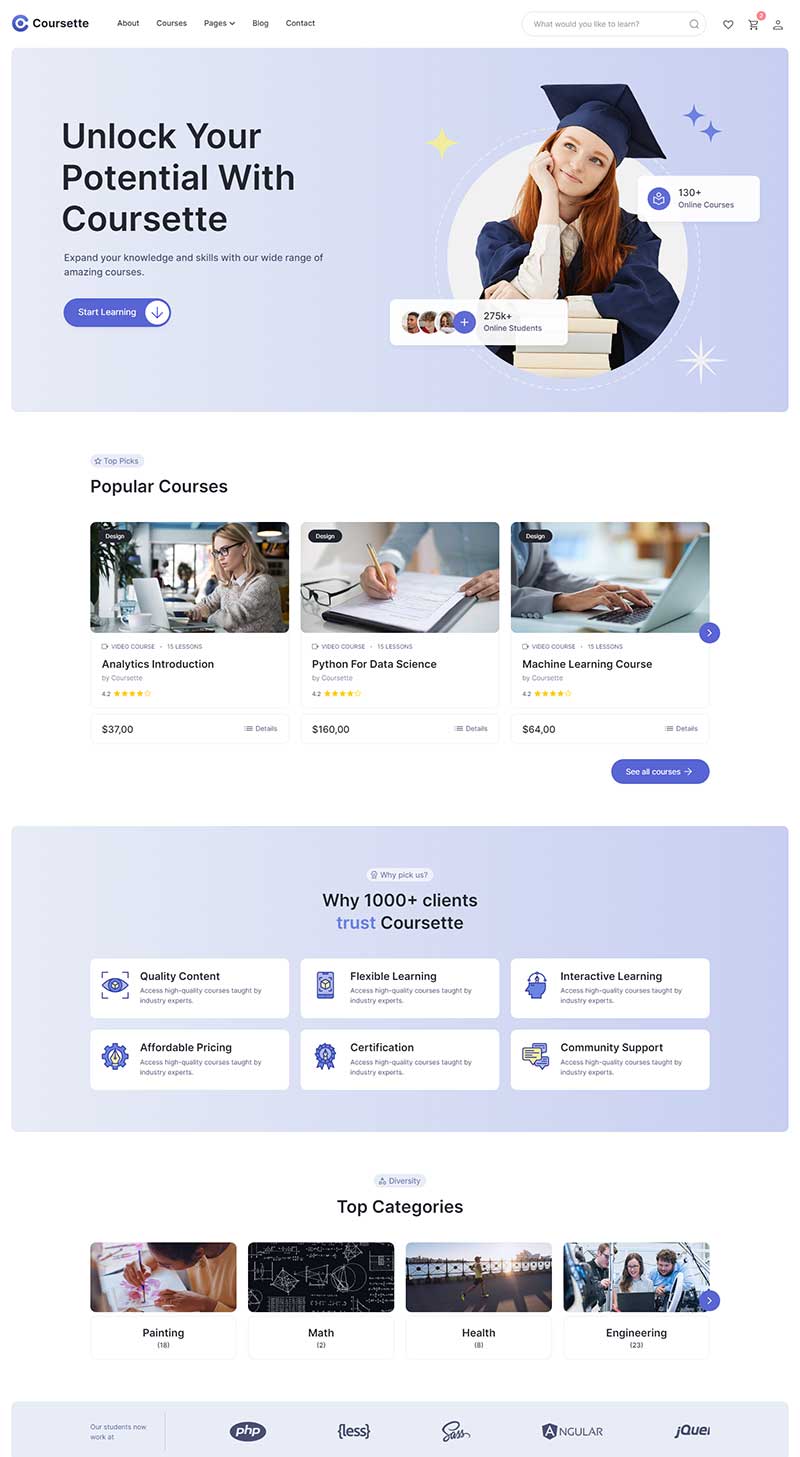 网络教育服务机构响应式html5网页模板-源码分享网
