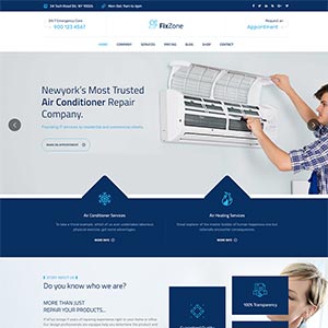bootstrap空调电器维修服务网站静态HTML模板-源码分享网