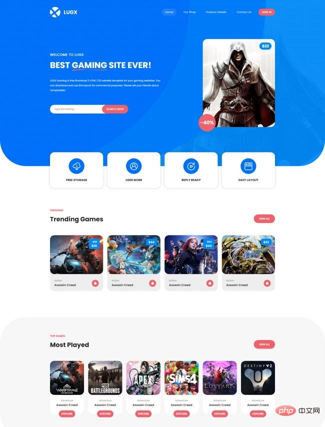 HTML5互联网游戏公司宣传网站模板-源码分享网