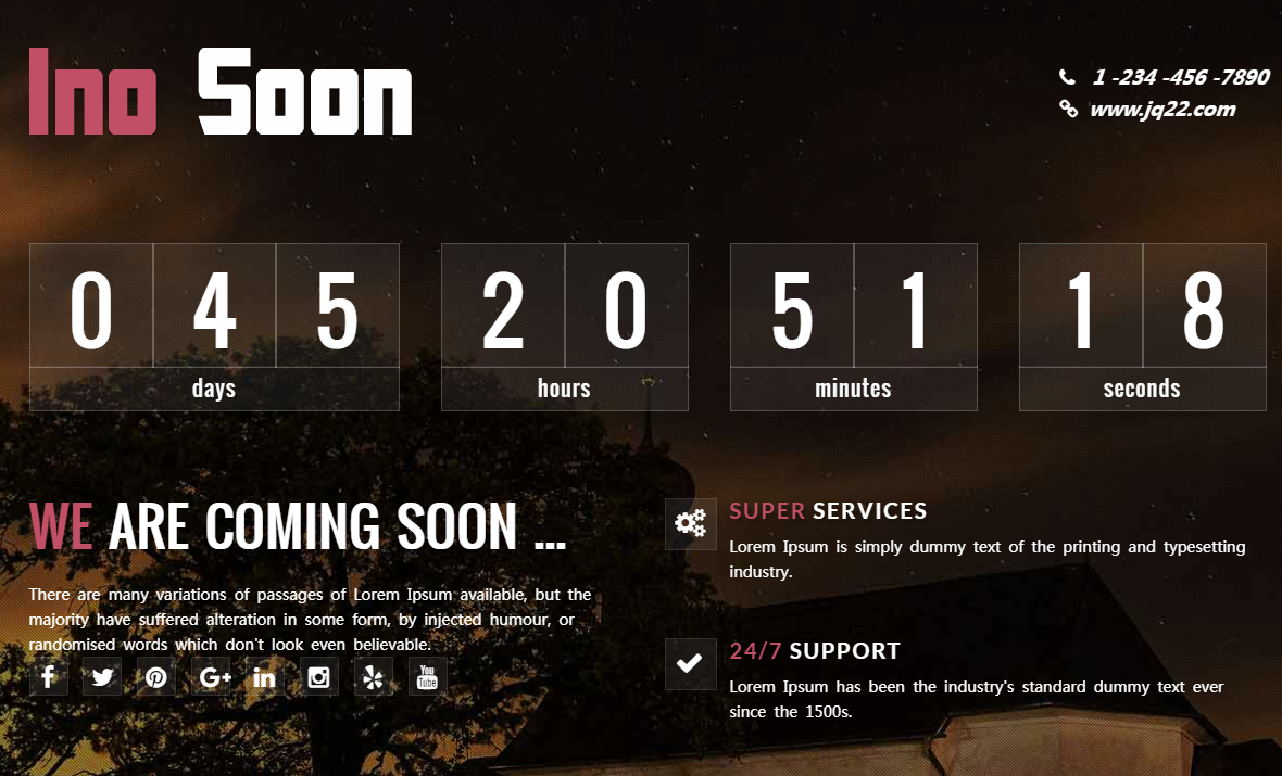 上线倒计时模板-源码分享网