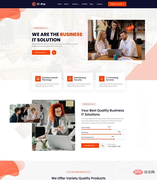 IT解决方案服务公司网站模板