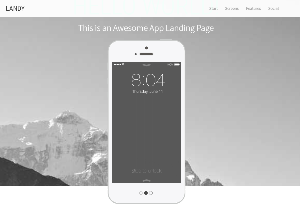 国外常用的jQuery响应式网页模板