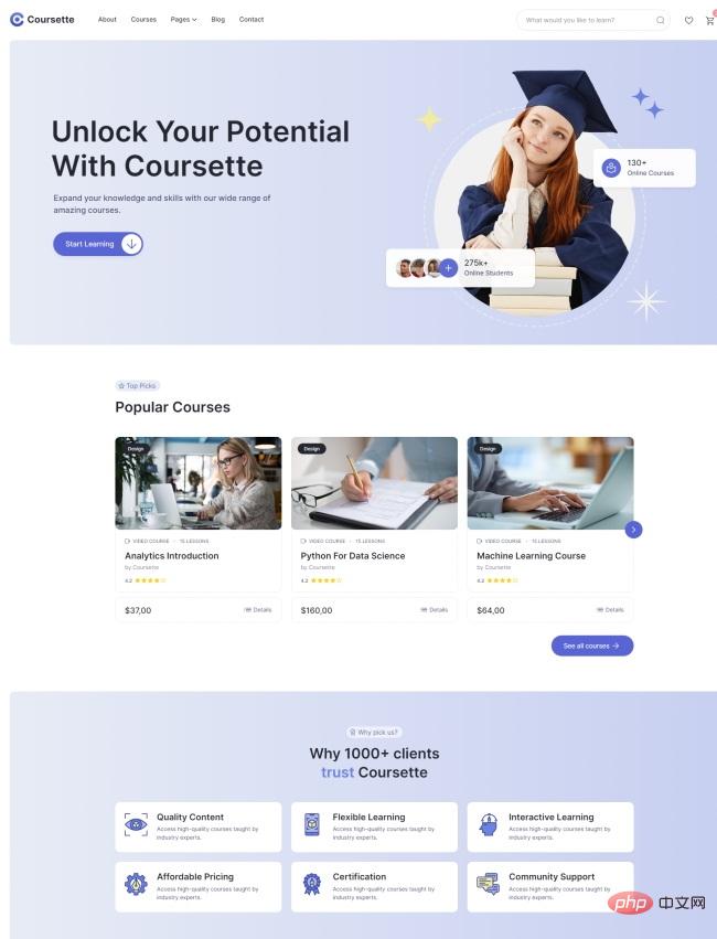 网络教育服务机构响应式网站模板-源码分享网