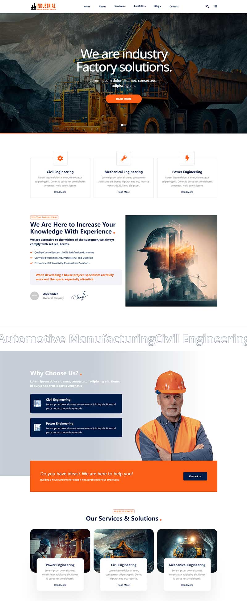 响应式电气服务公司前端静态html网站模板-源码分享网