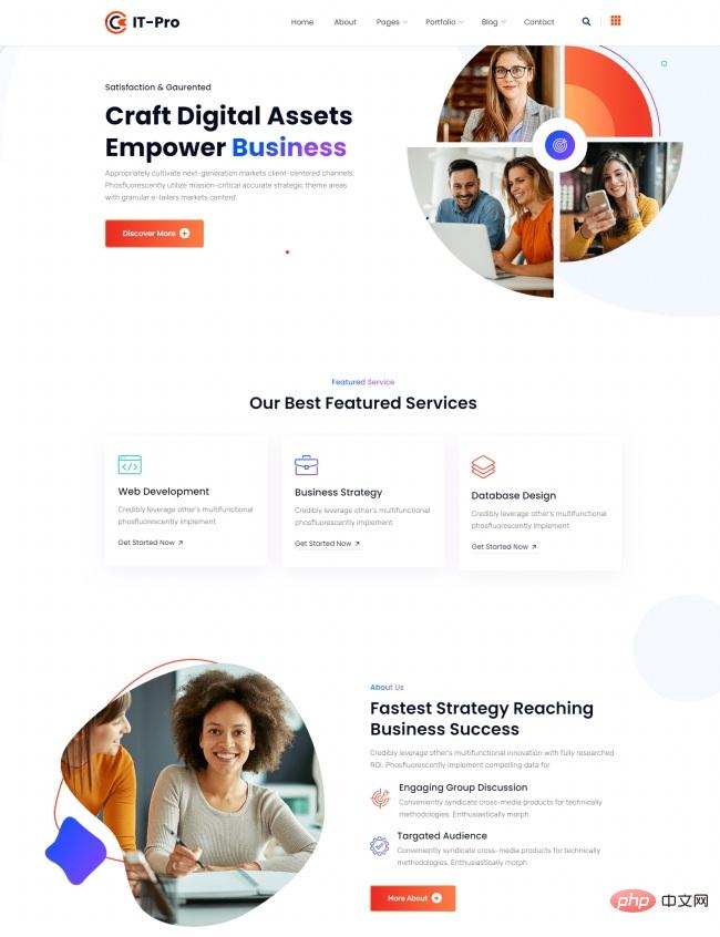 制作数字资产授权服务公司网站模板-源码分享网
