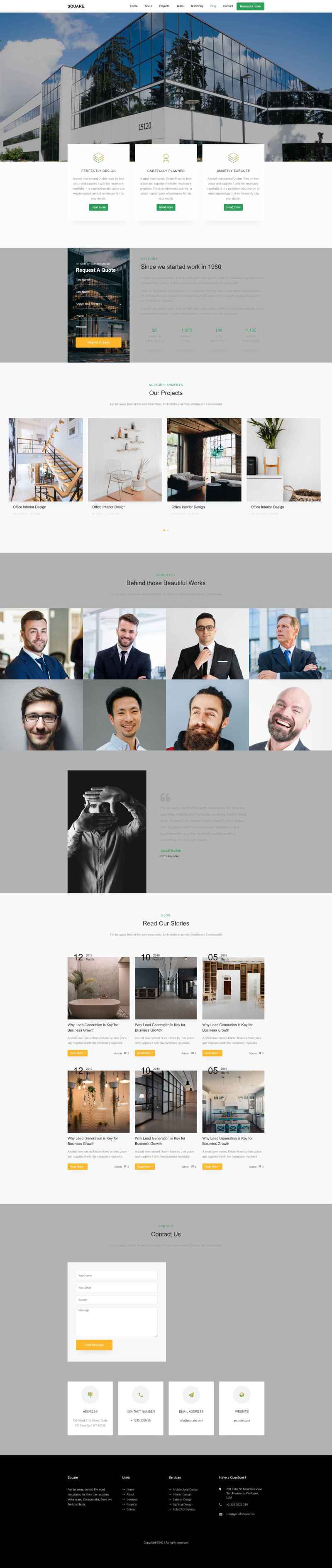 html5响应式室内装修设计网站模板下载