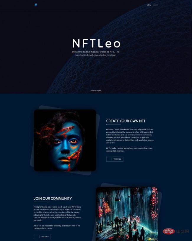 NFT现代艺术科技公司网站模板-源码分享网