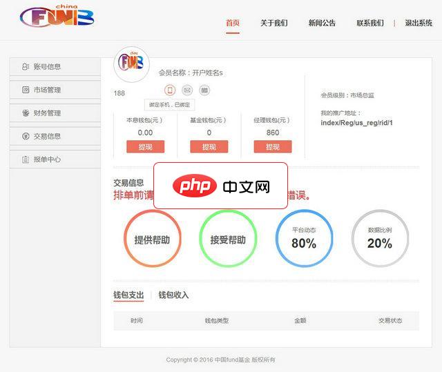 MMM金融互助系统源码