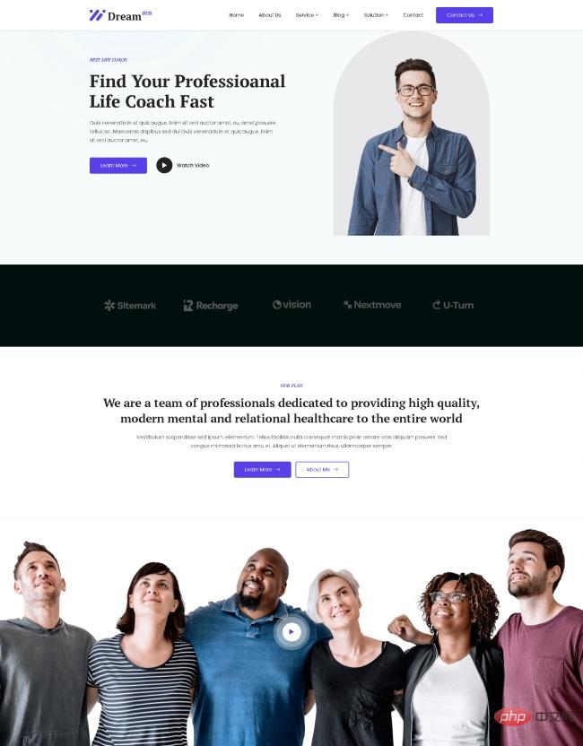 职业生涯规划服务公司网站模板-源码分享网