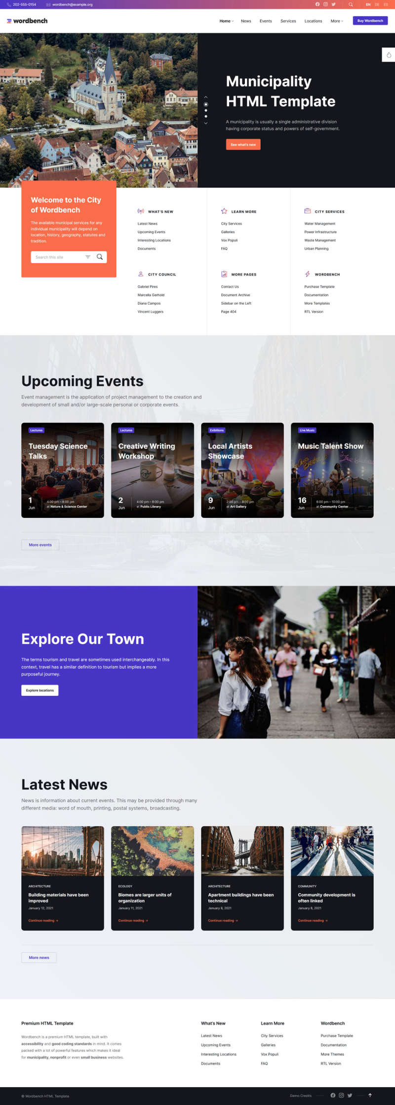 本地生活社区类网页模板-源码分享网