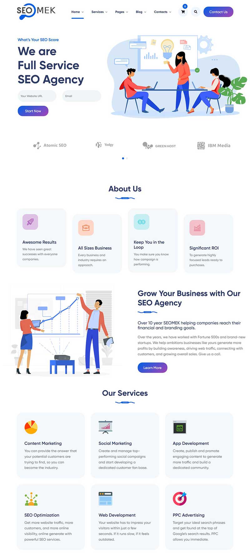 谷歌SEO优化营销服务html网站模板-源码分享网