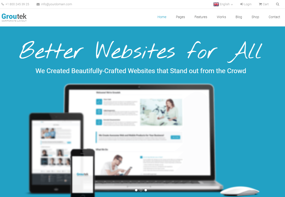 groutek较通用前台模板-源码分享网