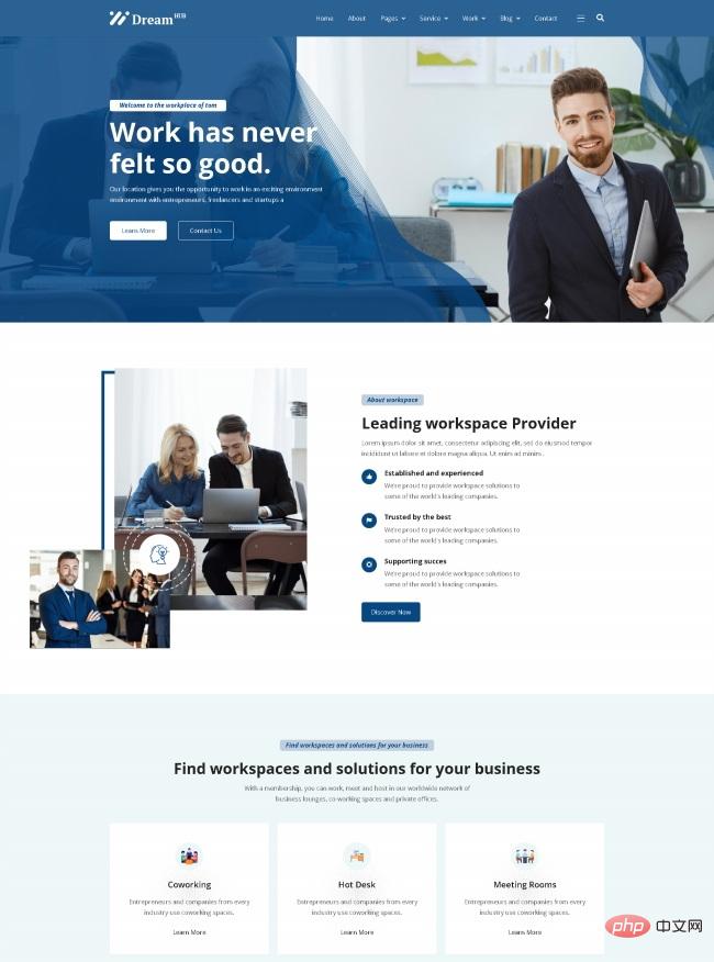 HTML5现代商务公司宣传网站模板