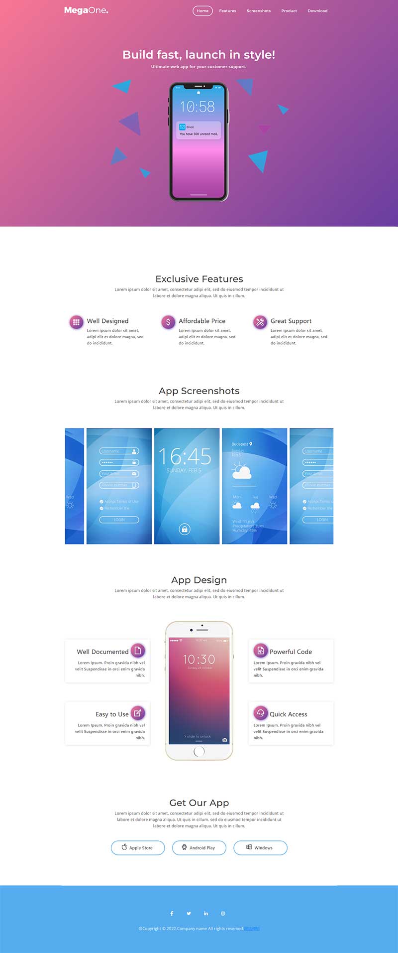 APP开发设计服务公司网站模板-源码分享网