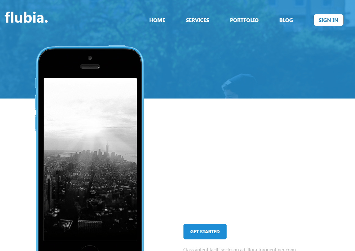 自适应的css3动画网页模板