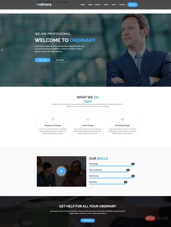 响应式互联网公司网站模板-源码分享网